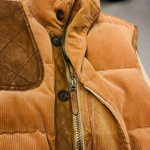 Polo Ralph Lauren corduroy cows hide vest! - Picture 7 of 12